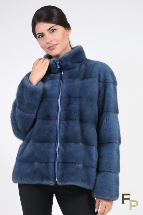 Blue Mink Fur Jacket