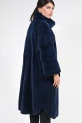 Blue Mink Fur Coat "Nautic"