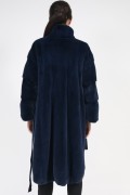 Blue Mink Fur Coat "Nautic"