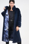 Blue Mink Fur Coat "Nautic"