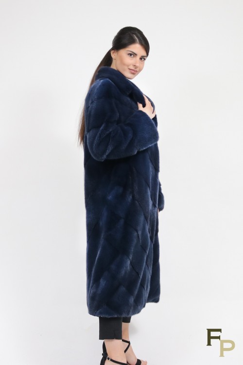 Blue Mink Fur Coat "Rozy"