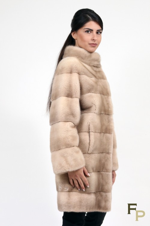 Manteau en Fourrure de Vison Terra
