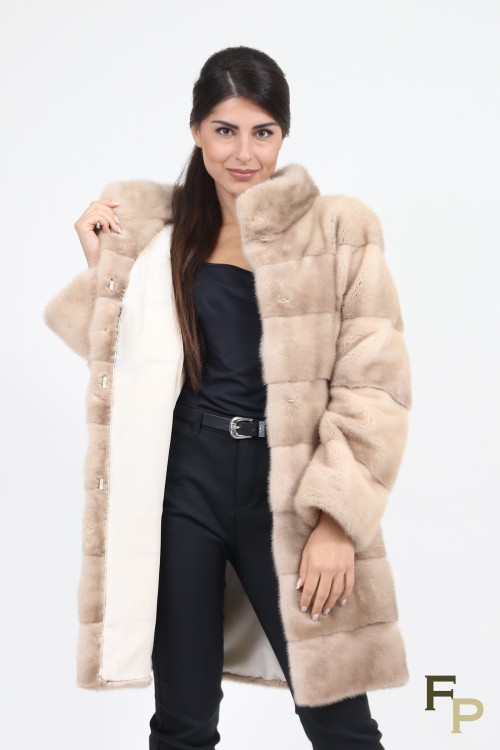 Manteau en Fourrure de Vison Terra
