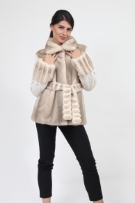 Mink Fur Jacket 'Ice"