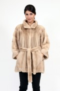 Terra Mink Fur Coat "Kimono"