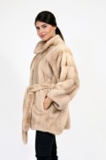 Terra Mink Fur Coat "Kimono"