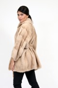 Terra Mink Fur Coat "Kimono"