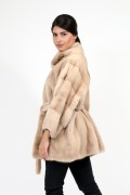 Terra Mink Fur Coat "Kimono"