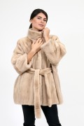Terra Mink Fur Coat "Kimono"