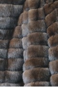 Veste Sans Manches en Fourrure de Vison Noir et de Zibeline