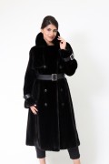 Trench Coat in Blackglama Mink Fur