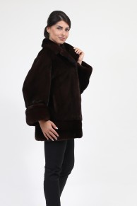 Dark Brown Mink Fur Jacket