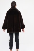 Dark Brown Mink Fur Jacket