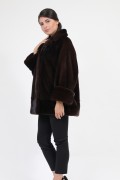 Dark Brown Mink Fur Jacket