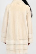 Straight Mink Coat Colour "Pearl"