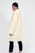 Straight Mink Coat Colour "Pearl"