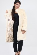 Straight Mink Coat Colour "Pearl"