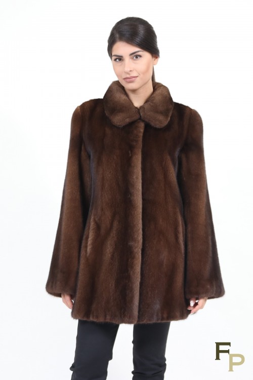 Brown Mink Fur Jacket