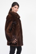 Veste en Fourrure de Vison Brown
