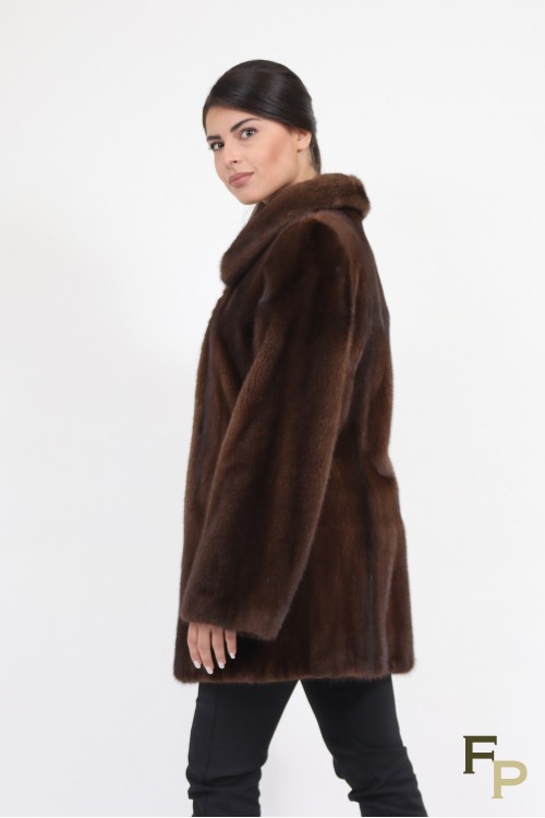 Brown Mink Fur Jacket