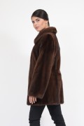 Brown Mink Fur Jacket