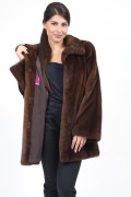 Veste en Fourrure de Vison Brown