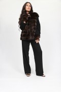 Brown Mink Fur Jacket