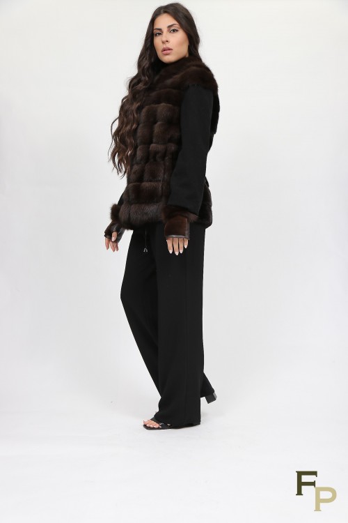 Veste en Fourrure de Vison Brown