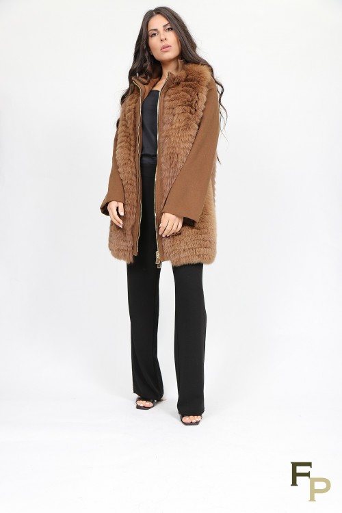 Fox Fur Coat with Wool