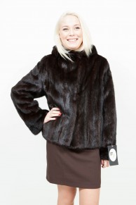 (SOLD) Dark Brown Long Mink Jacket