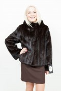 (SOLD) Dark Brown Long Mink Jacket