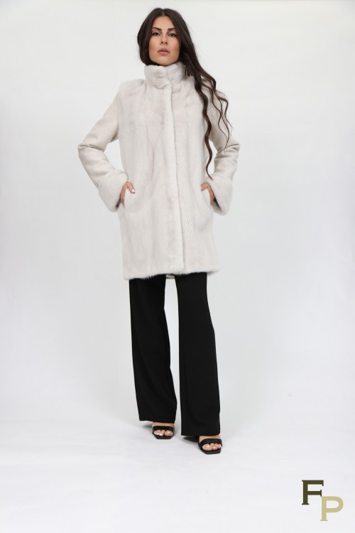 "Ice" Mink Fur Coat
