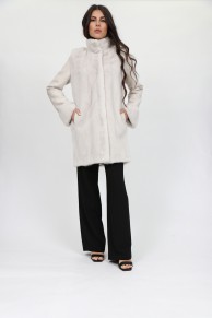 "Ice" Mink Fur Coat