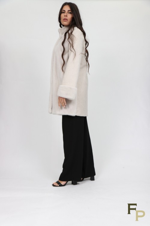 "Ice" Mink Fur Coat