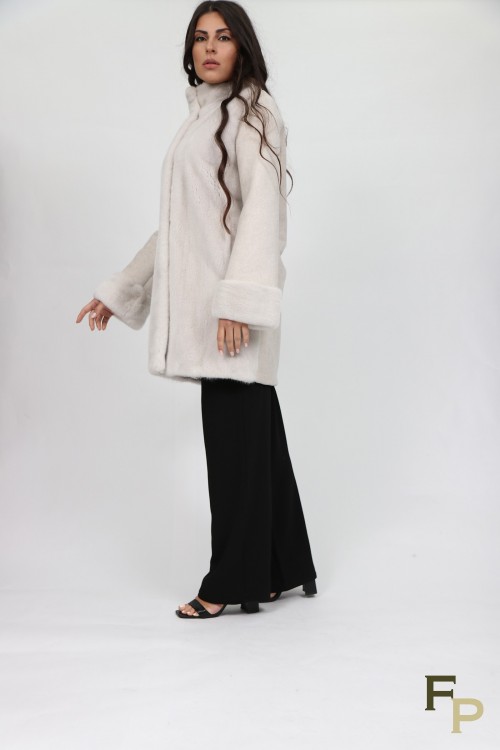 "Ice" Mink Fur Coat