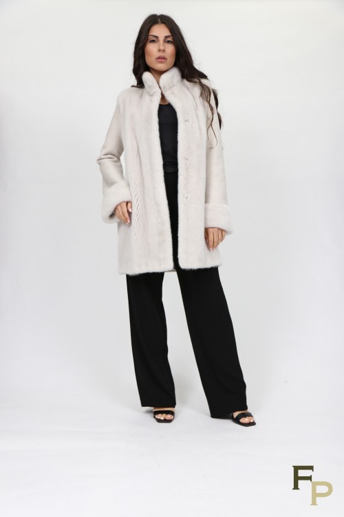 "Ice" Mink Fur Coat