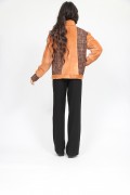 Veste en Fourrure de Vison Rasé et Tweed